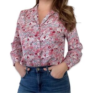 Vintage Levi’s Retro Disco 70s Floral Pink Top blouse